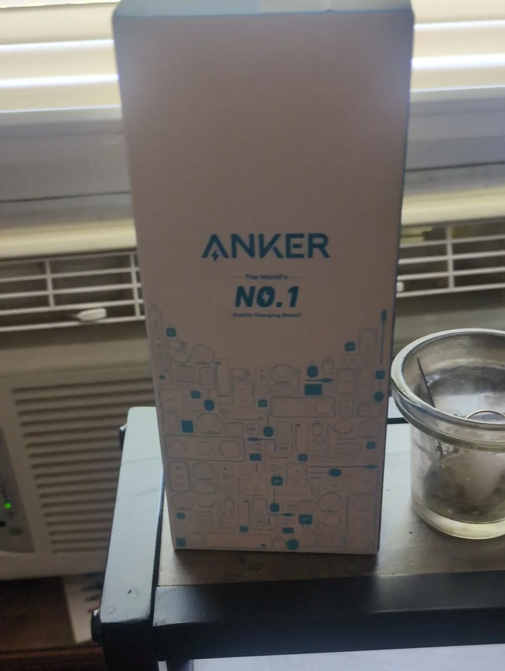 Anker White Box with Teal Logo and Accents